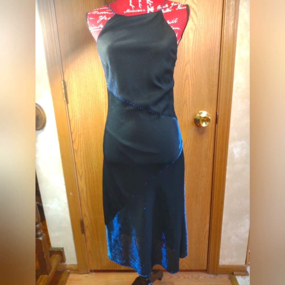 Blue/Black shimmy sparkle dress 11/12 DeLaru